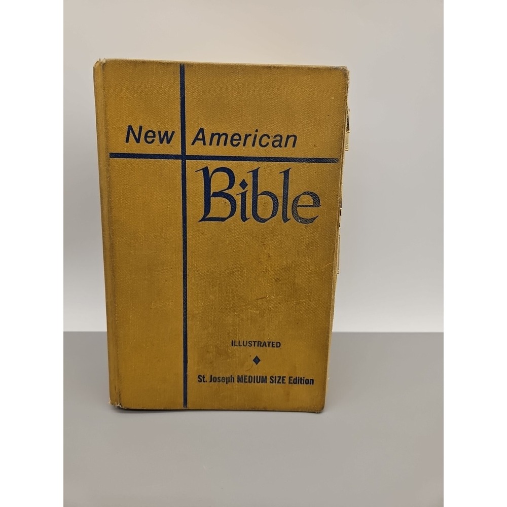 Vintage 1991 NAB New American Bible Illustrated St Joseph Medium Size HC Edition
